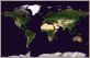 Large Satellite Map of the World (Pinboard & framed - Silver)