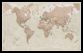 Medium Antique World Map (Pinboard & framed - Black)