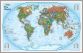 National Geographic World Explorer Map (Pinboard & framed - Silver)