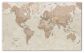 Huge Antique World Map (Rolled Canvas - No Frame)