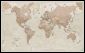 Large Antique World Map (Pinboard & framed - Black)