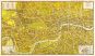 A-Z Pictorial Canvas Map Central London 1938