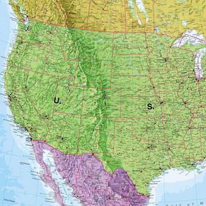 Continental Wall Maps