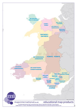 UK map with country/ county/ district/ unitary boundaries and names.
